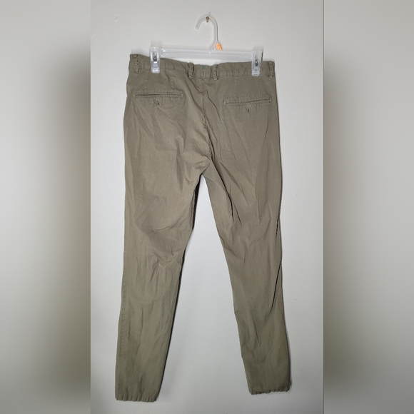 Poletti khaki cotton trousers - slim fit vintage sz 32 - Picture 7 of 13